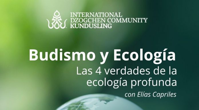 Conferencia: Budismo y ecología, Elías Capriles – 1 de octubre, Kundusling (Barcelona)